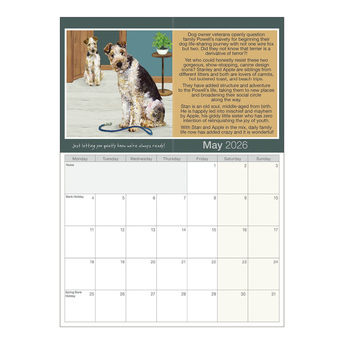 Scruffy Mutts 2026 Calendar - by Little Dog Laughed