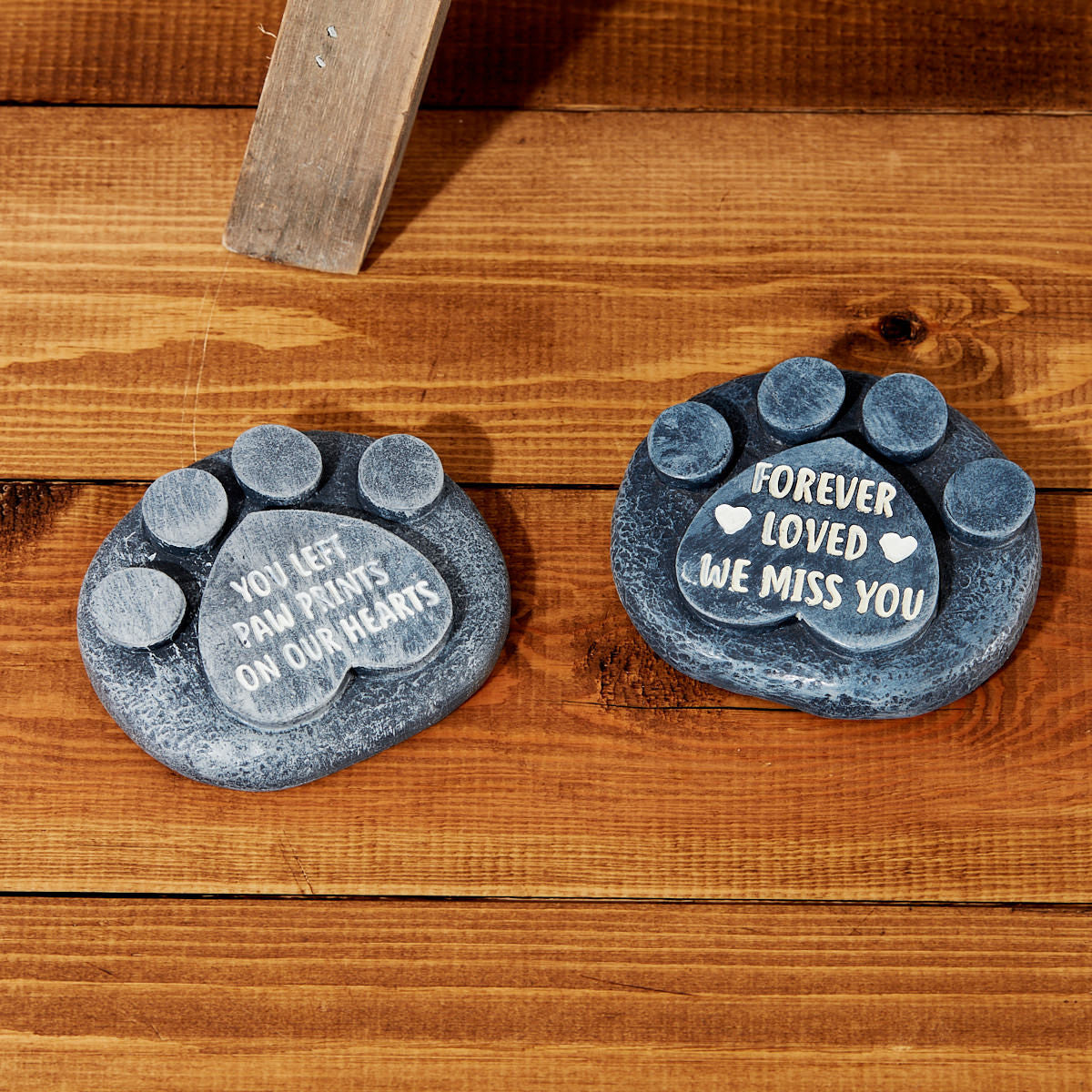 Dog & Cat Paw Memorial Stone