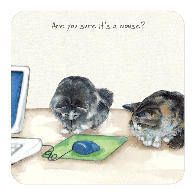 Office Cats Coaster - Little Dog Laughed