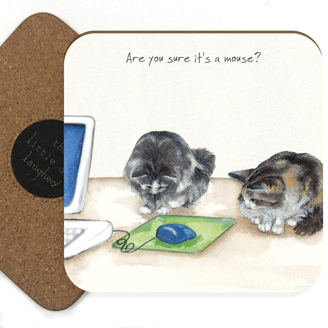 Office Cats Coaster - Little Dog Laughed