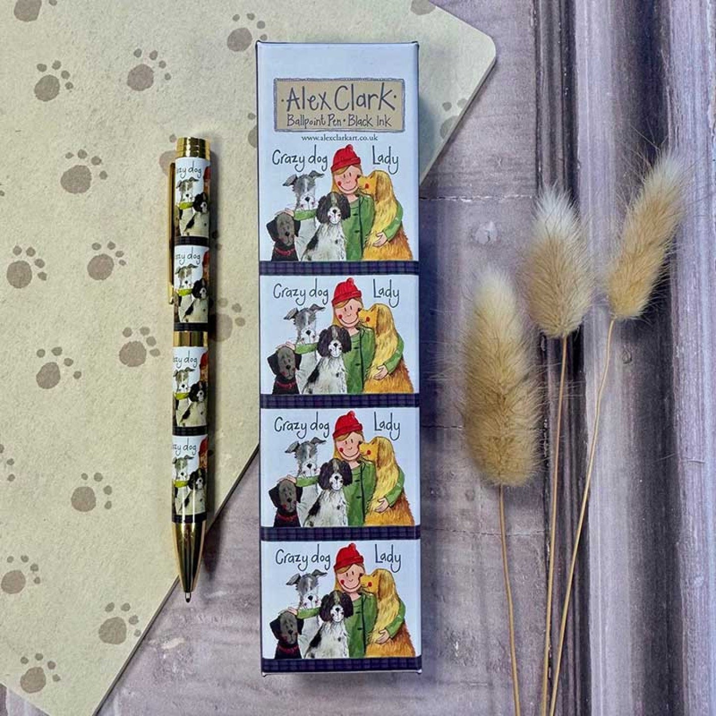 Crazy Dog Lady Pen - by Alex Clark