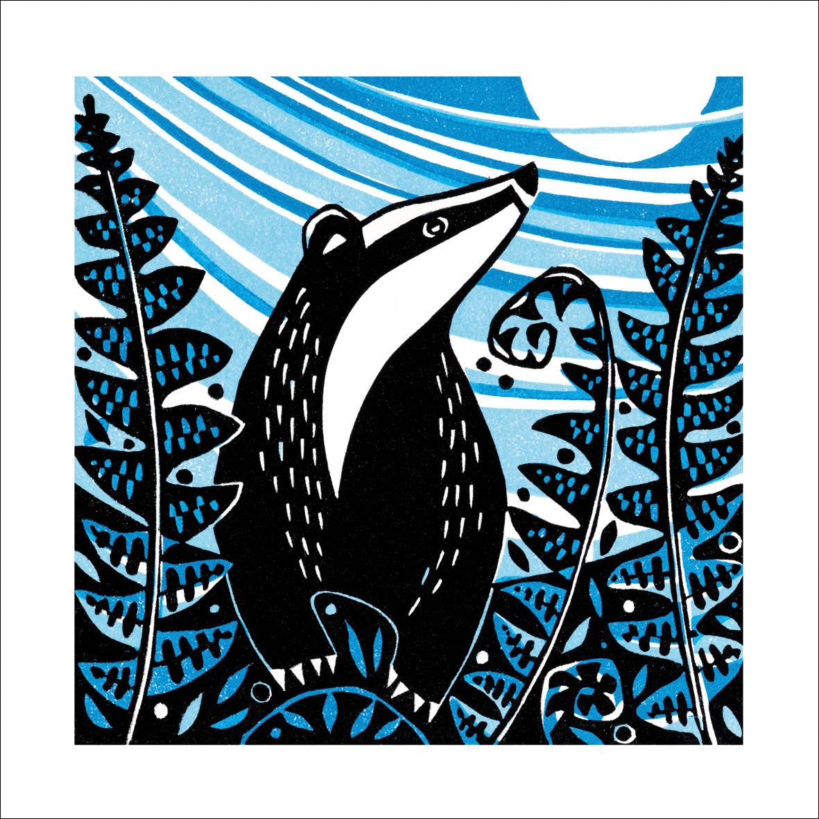Brock and Bracken Greeting Card - by Manda Beeching