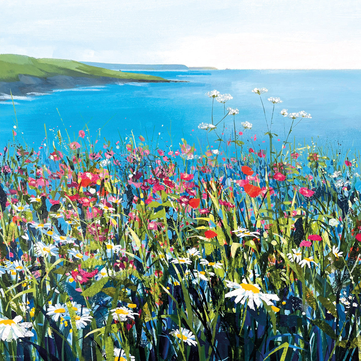 All The Wild Flowers Greeting Card - by Claire Henley
