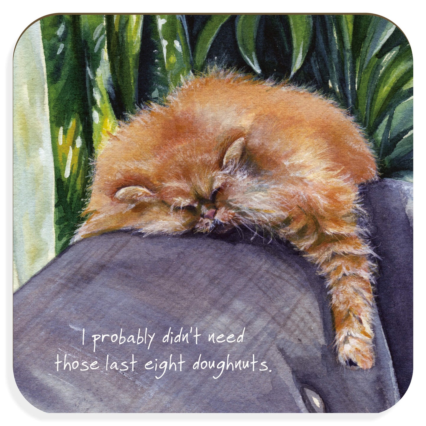 Persian Cat 'Donuts' Coaster - Little Dog Laughed