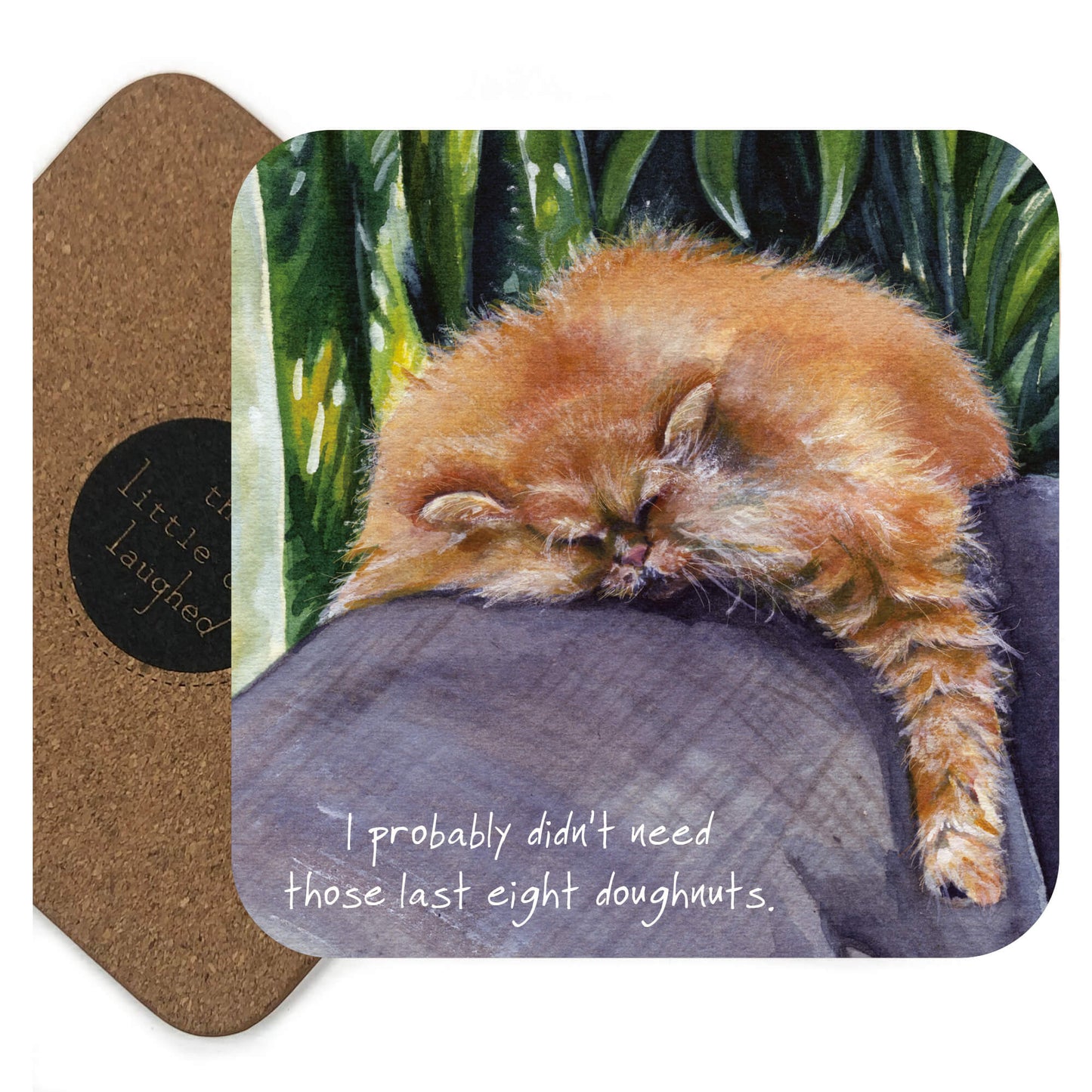 Persian Cat 'Donuts' Coaster - Little Dog Laughed