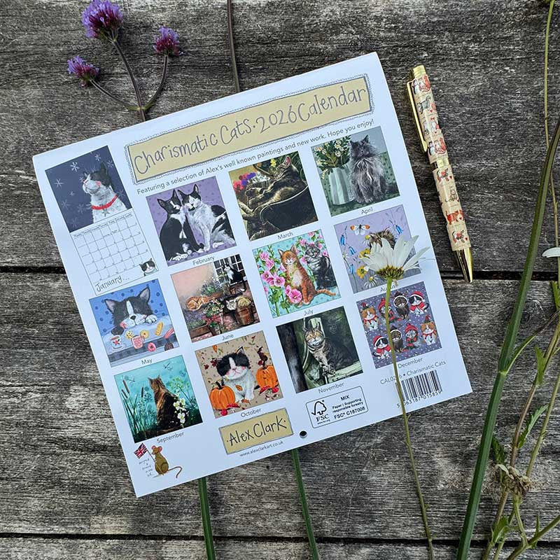 Charismatic Cats 2026 Calendar - by Alex Clark
