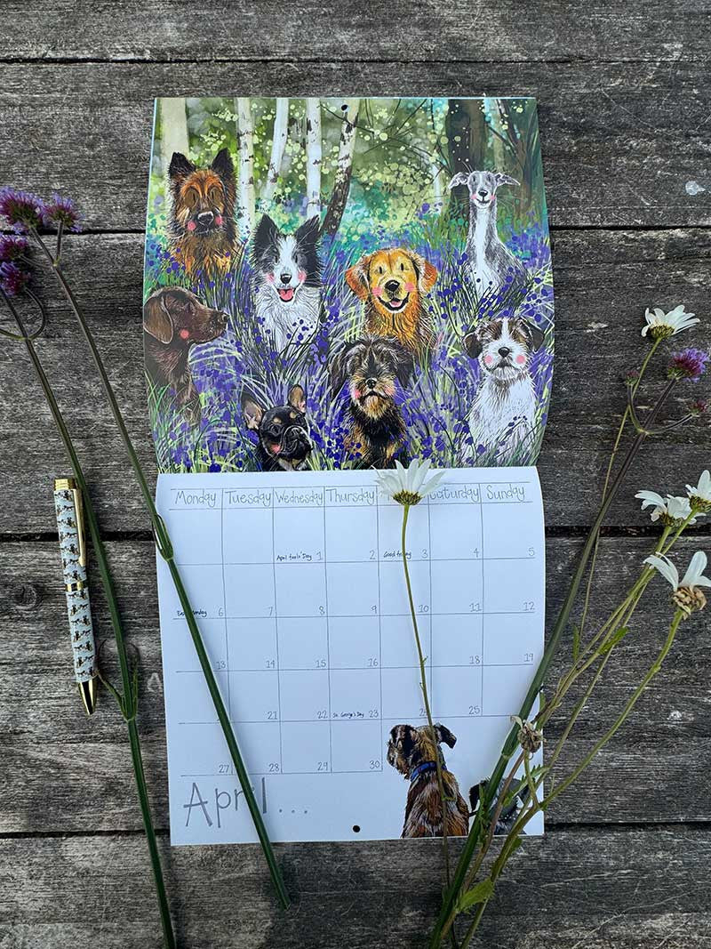 Delightful Dogs 2026 Calendar - by Alex Clark