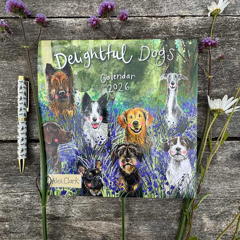 Delightful Dogs 2026 Calendar - by Alex Clark