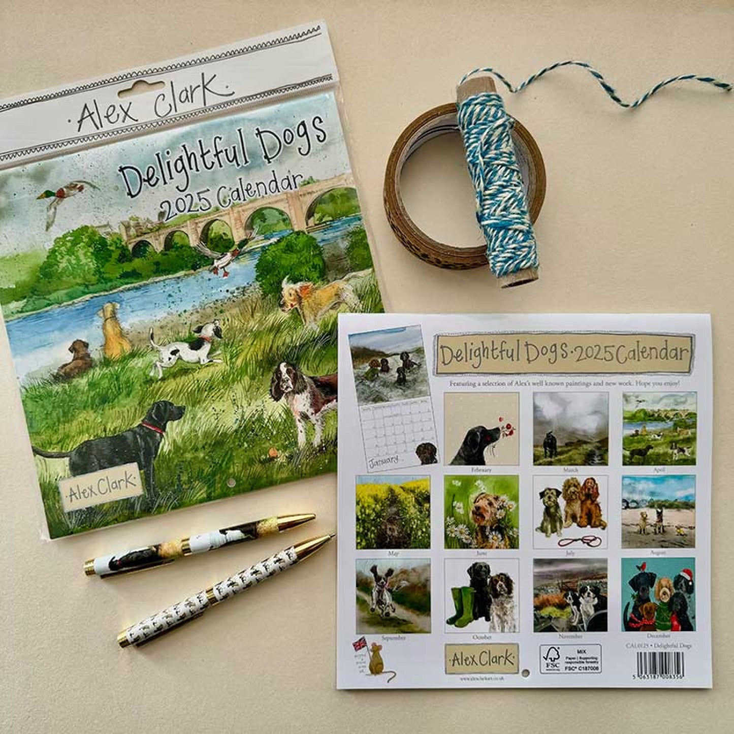 Delightful Dogs 2026 Calendar - by Alex Clark