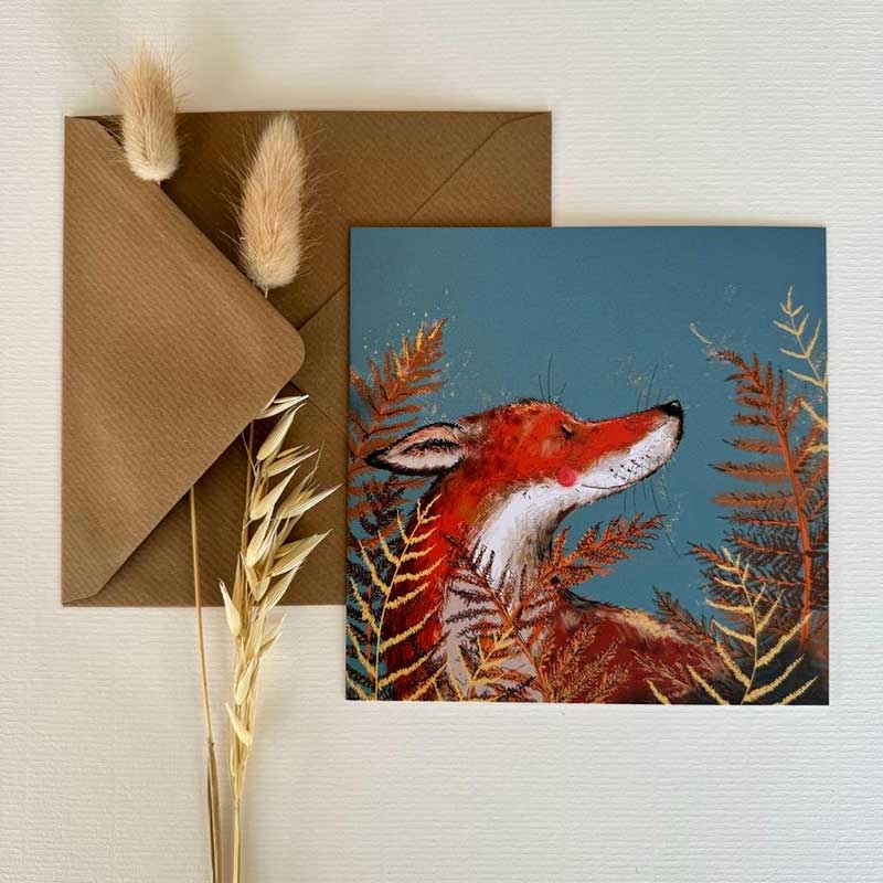 Fox Greeting Card - by Alex Clark