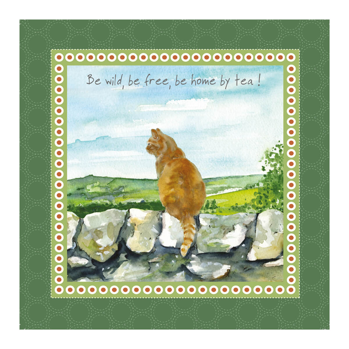 Ginger Cat 'Be Wild' Glasses Lens Cleaner - Little Dog Laughed