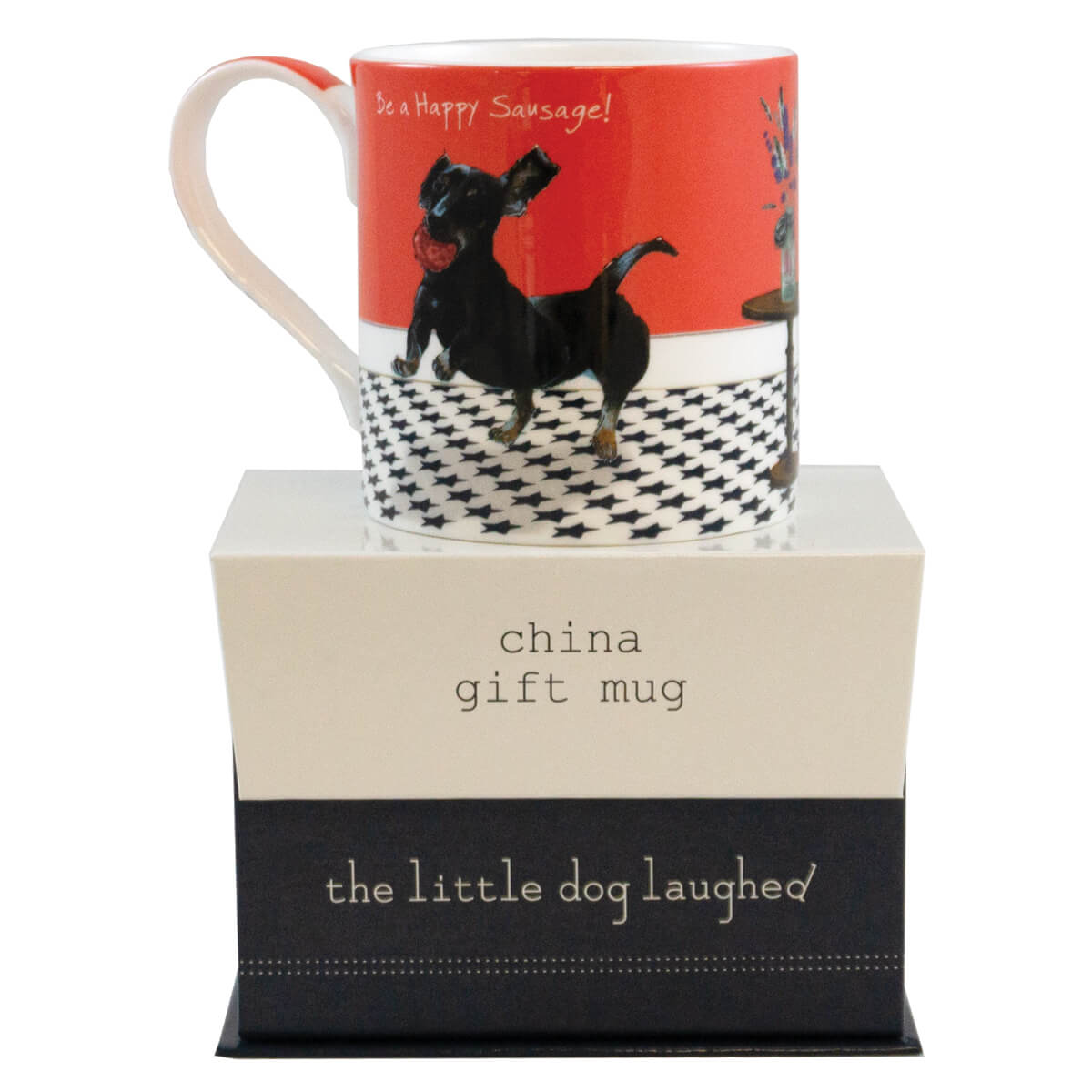 Happy Sausage Mug - by Little Dog Laughed