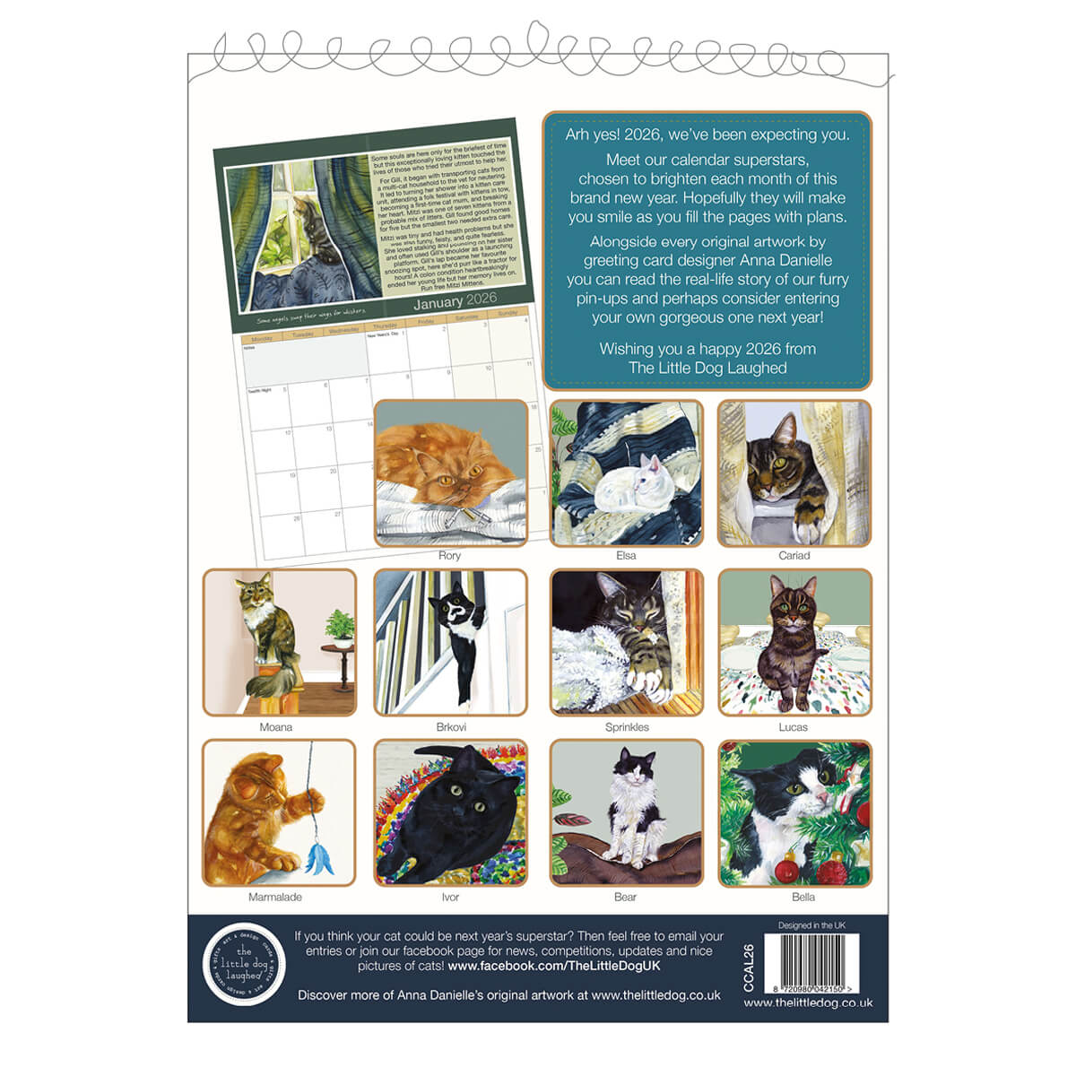 Magnificent Moggies 2026 Calendar - by Little Dog Laughed