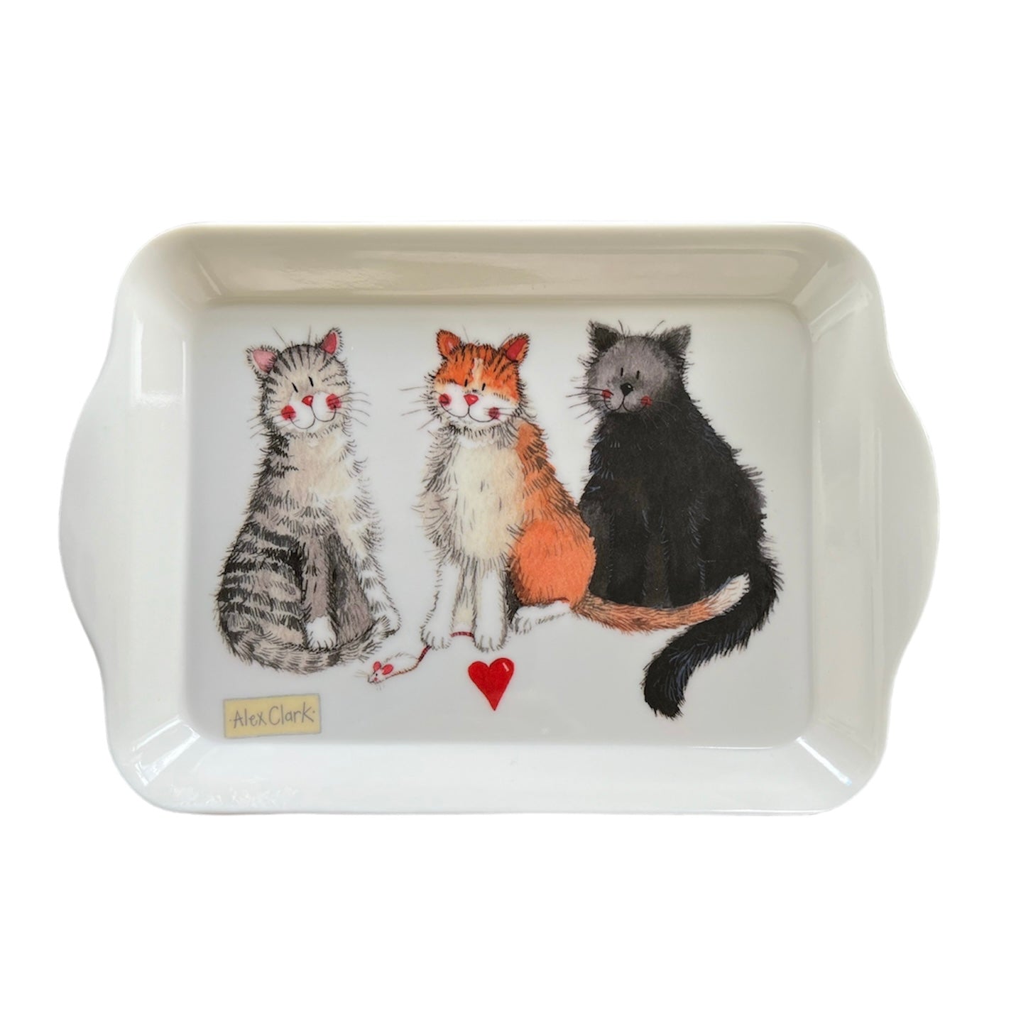 The Good the bad (AKA Charismatic cat) - Small tray - by Alex Clark