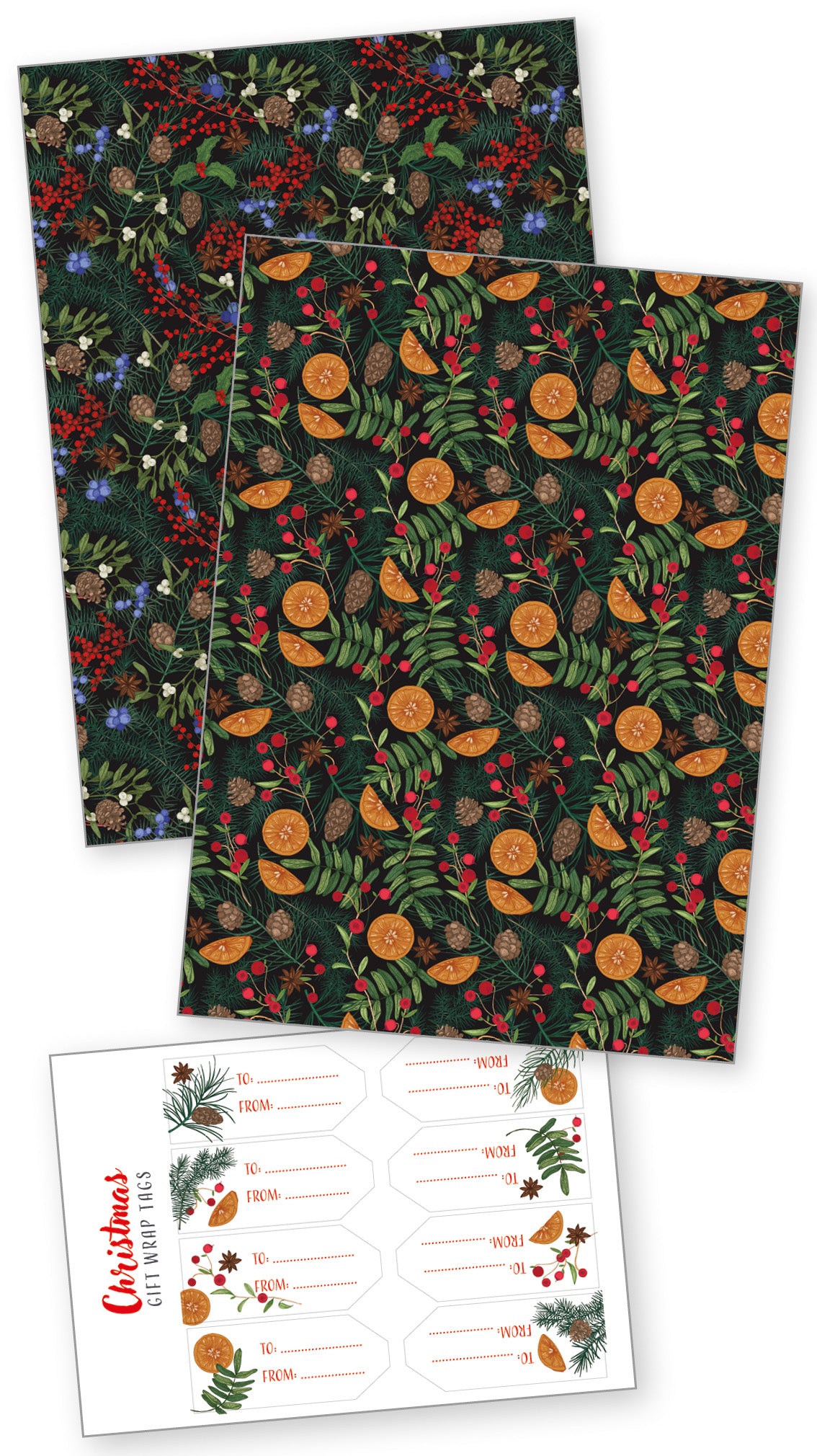 Winter Foliage Gift Wrap