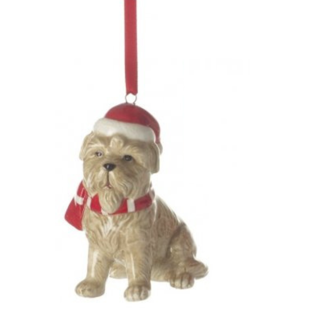 Hanging Christmas Dog Decoration