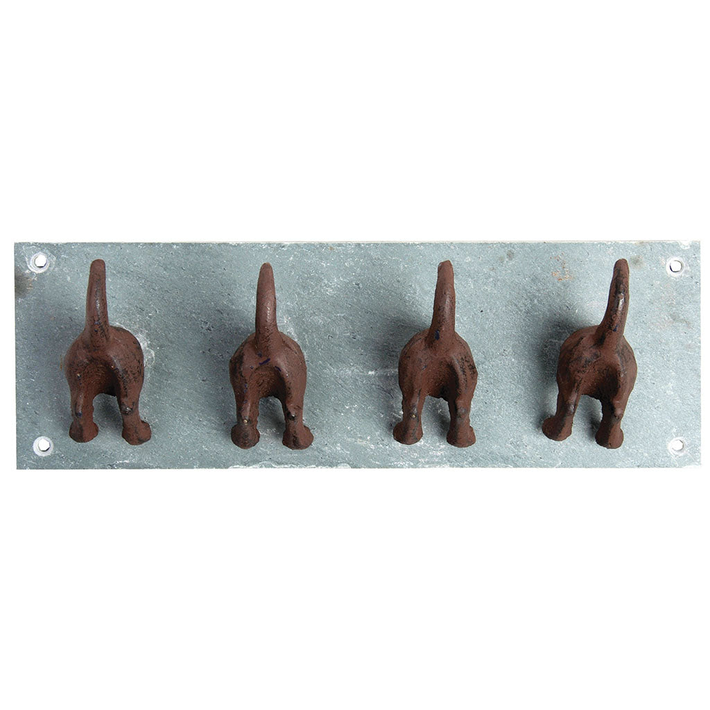 Slate & Cast Iron Dog Hooks