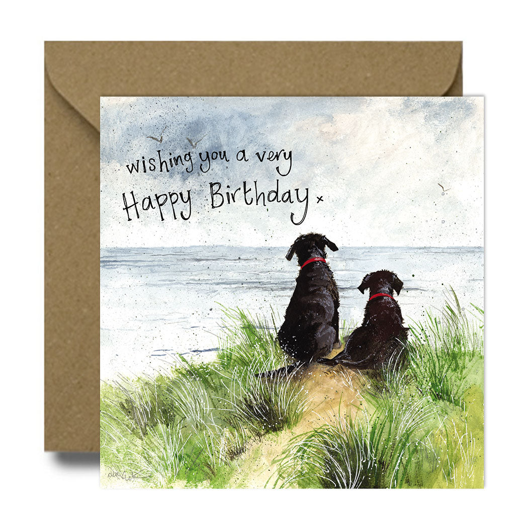 Happy Birthday Dunes Greeting Card - by Alex Clark