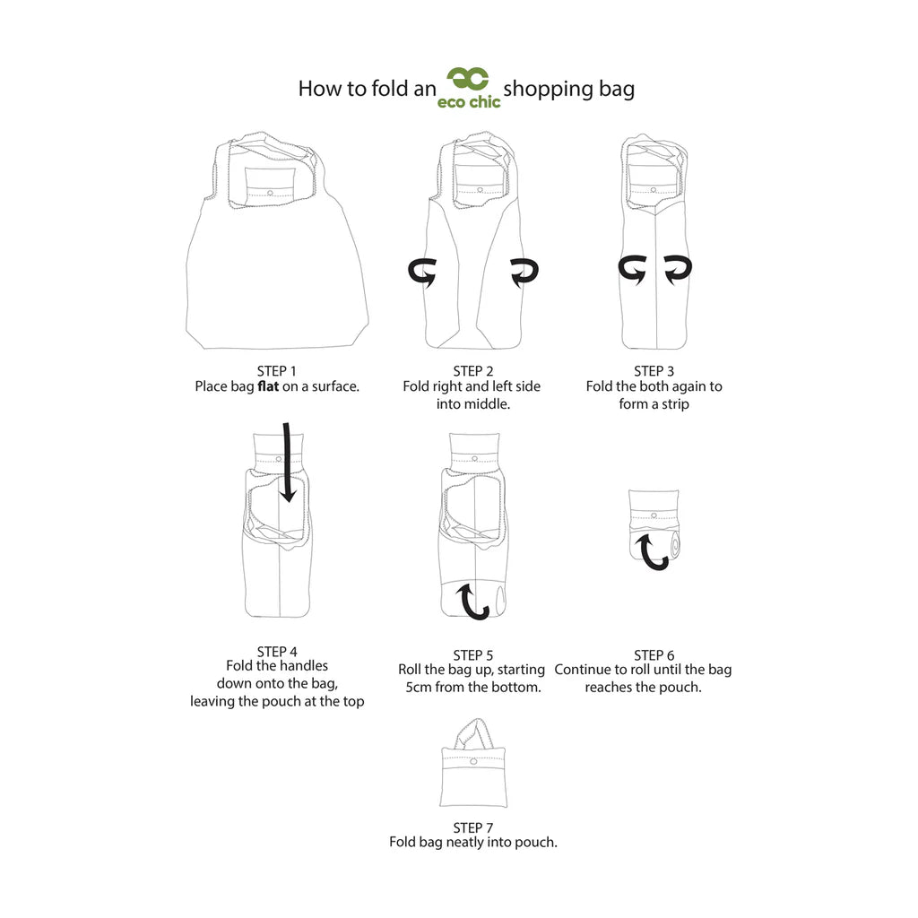 Eco Chic Foldable Shopper - Beloved White Cats