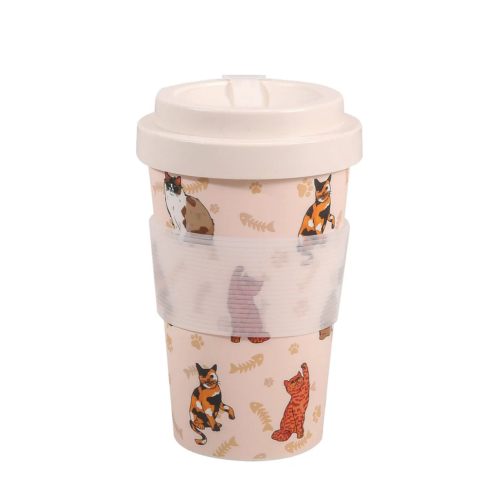 Eco Chic Recycled Travel Cup Beloved Cats