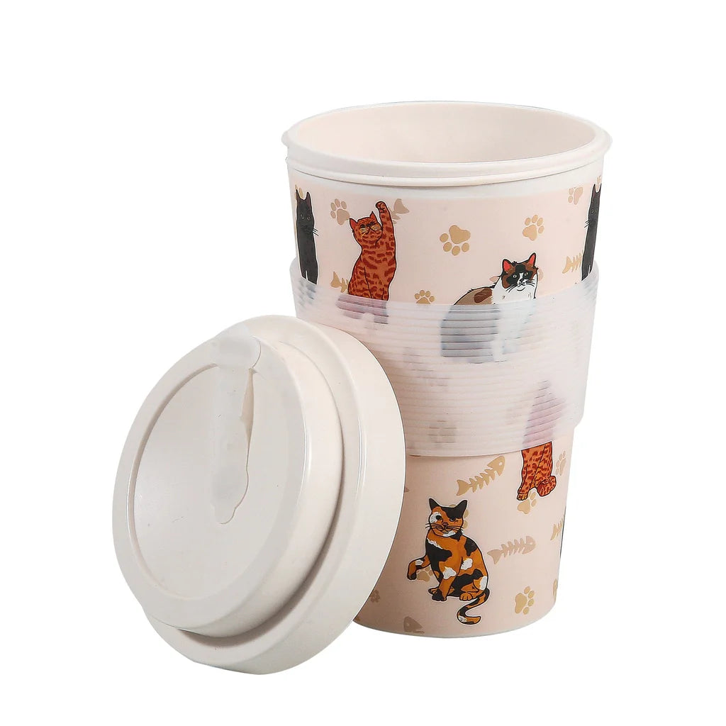 Eco Chic Recycled Travel Cup Beloved Cats