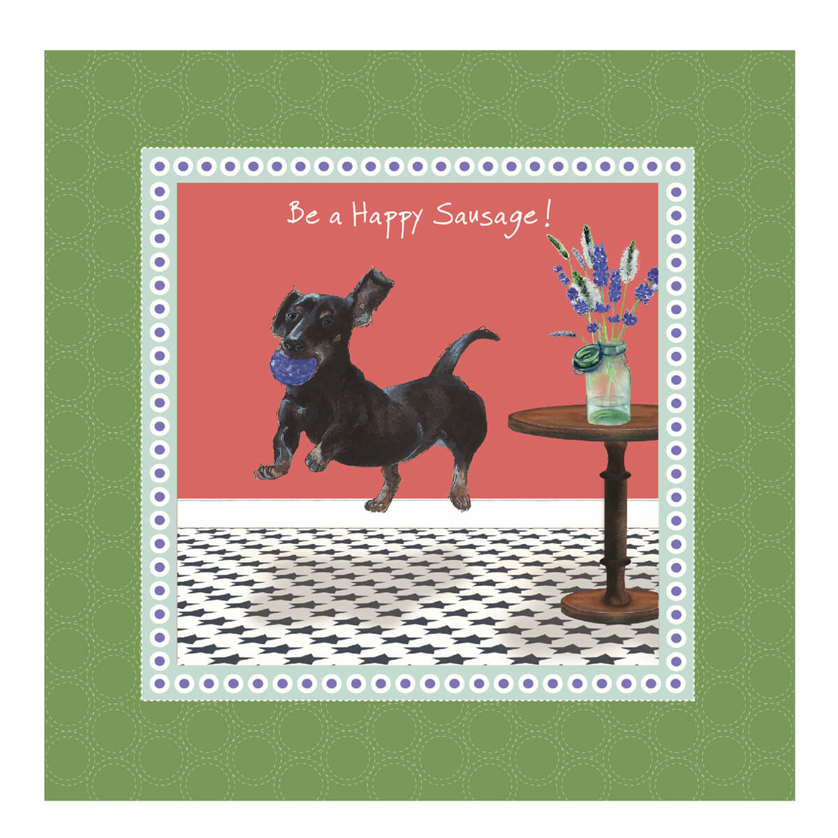 Dachshund 'Happy Sausage' Glasses Lens Cleaner - Little Dog Laughed