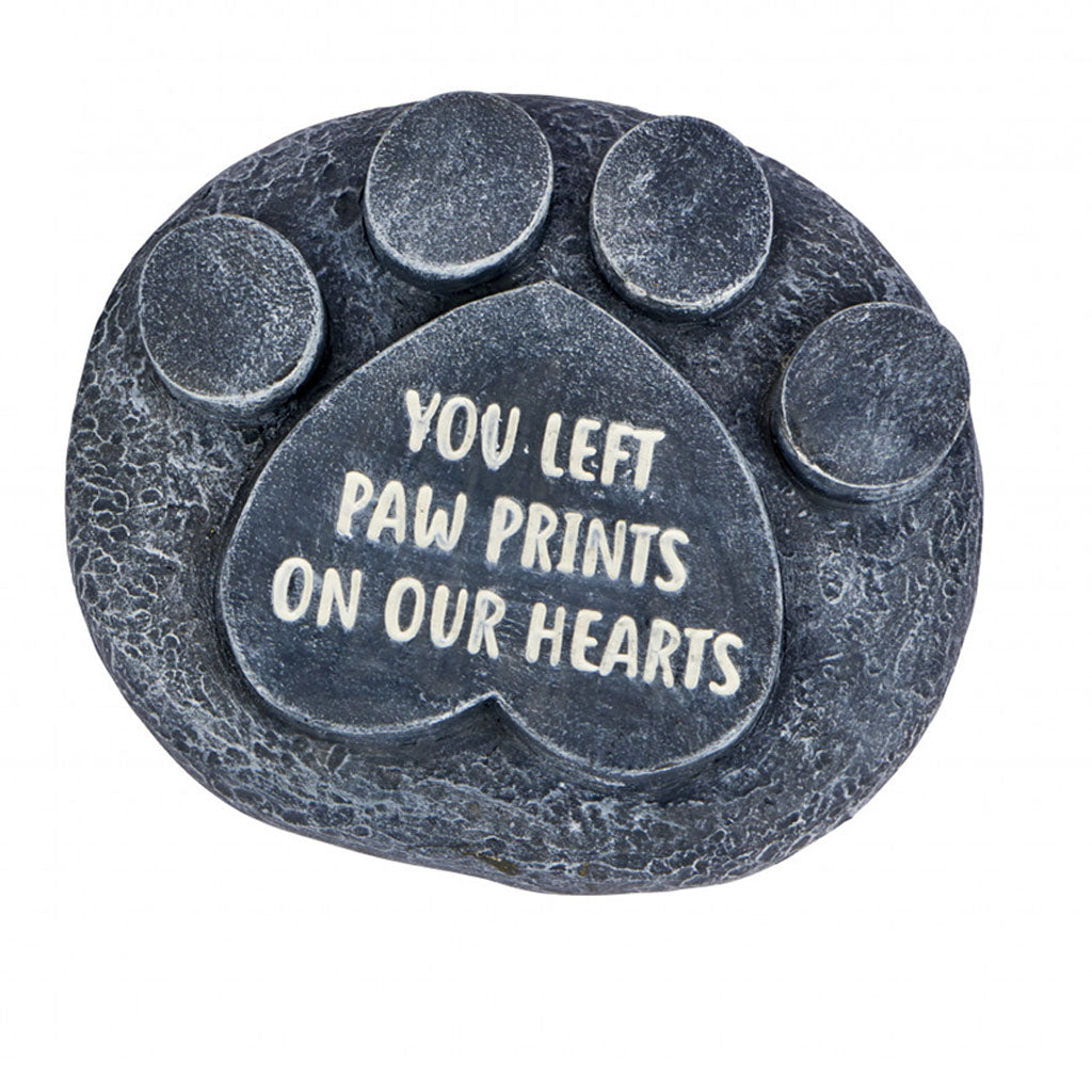 Dog & Cat Paw Memorial Stone