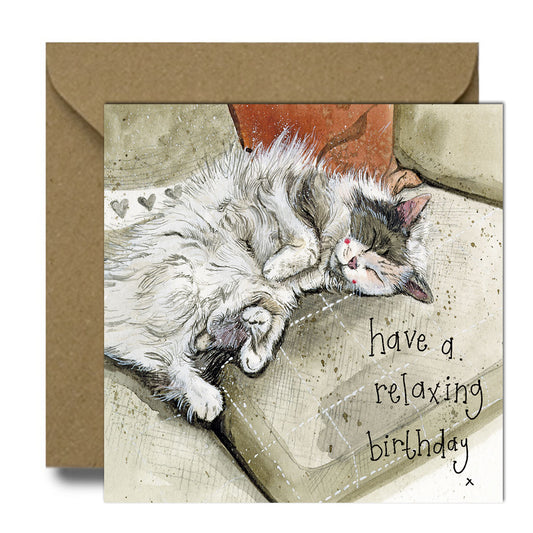 Have a Relaxing Birthday Greeting Card - by Alex Clark