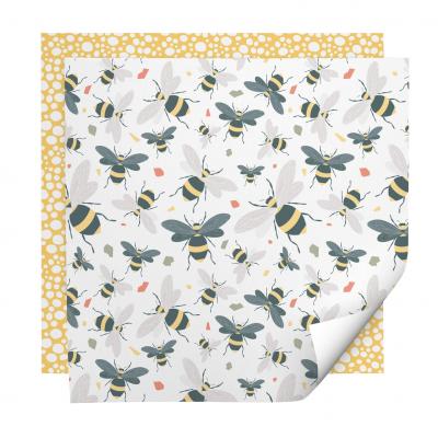 Bee Dots Wrapping Paper