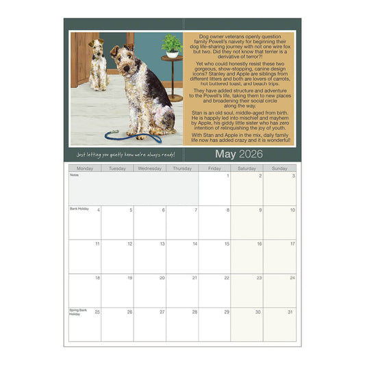 Scruffy Mutts 2026 Calendar - by Little Dog Laughed
