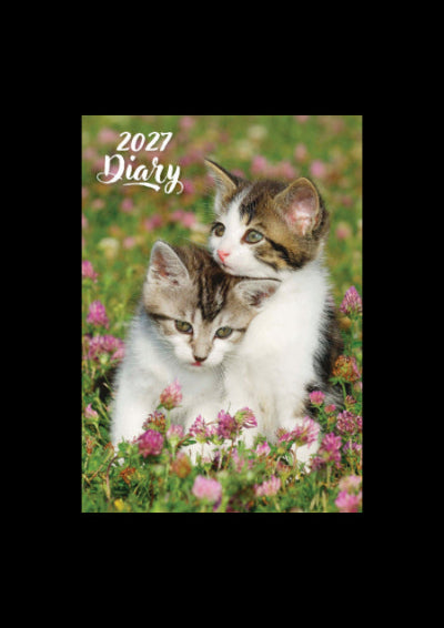 Cute Kittens A5 Padded 2027 Diary