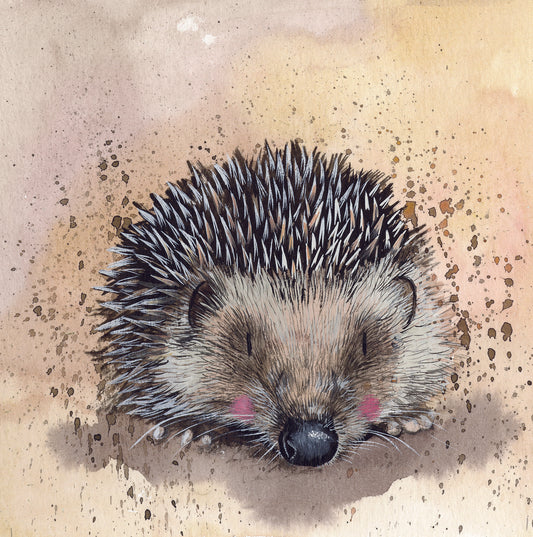 Harriet Hedgehog Greeting Card - by Alex Clark