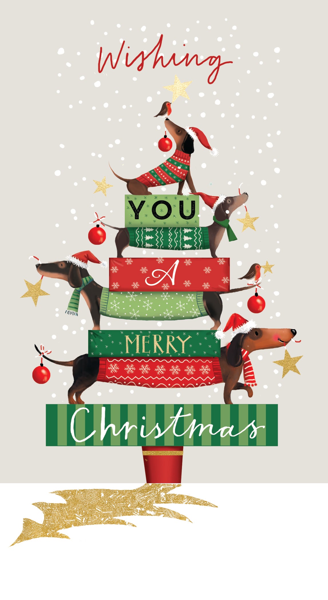 A Dachshund Christmas Money Wallet