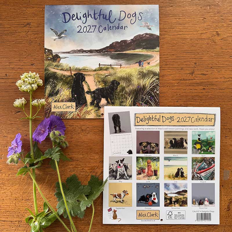 Delightful Dogs 2027 Calendar - by Alex Clark