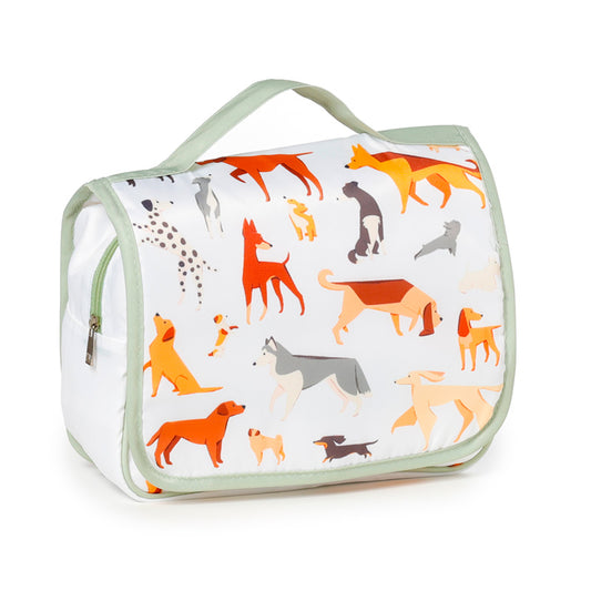 Barks Dog Hanging Toiletry Makeup Wash Bag