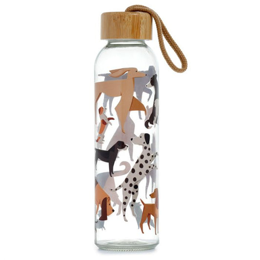 Barks Dog Glass Water Bottle 500ml
