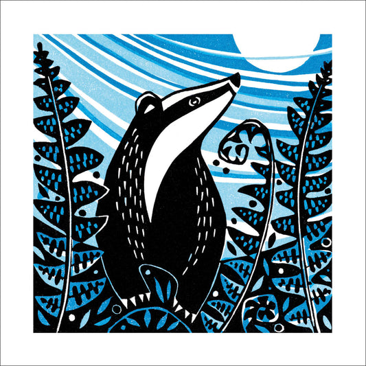Brock and Bracken Greeting Card - by Manda Beeching