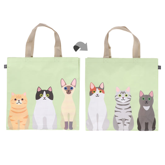 Fallen Fruits Cats Green Bag