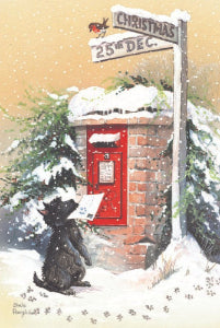 Christmas Cards Pack of 10 - Christmas Post Dog