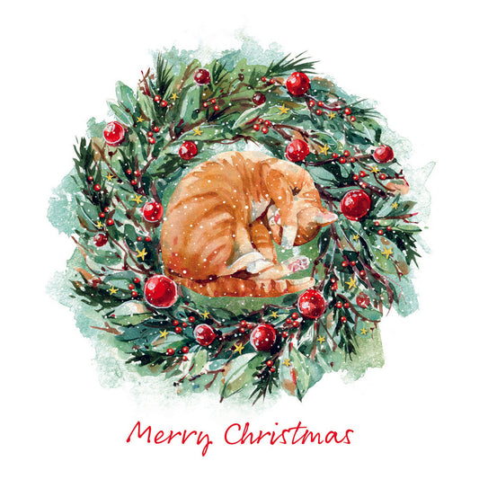 Christmas Cards Pack of 10 - Christmas Cat