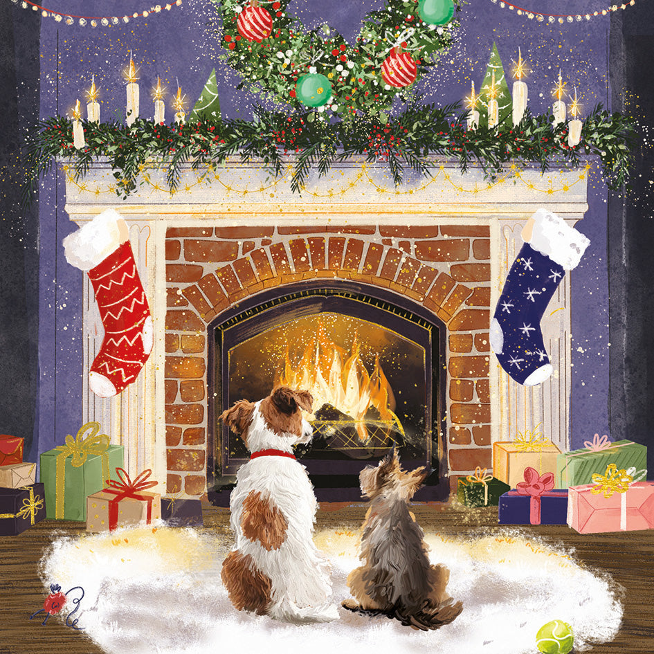 Christmas Cards Pack of 10 - Cosy Fireside