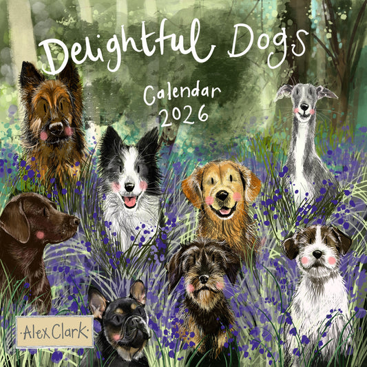 Delightful Dogs 2026 Calendar - by Alex Clark