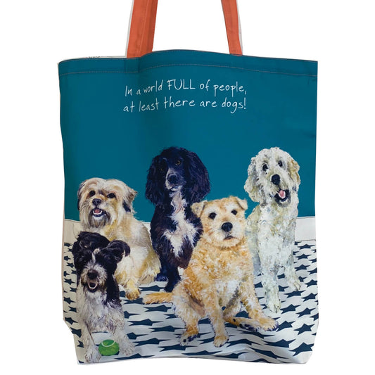 Dog Lovers Packable Tote Bag - by Little Dog Laughed