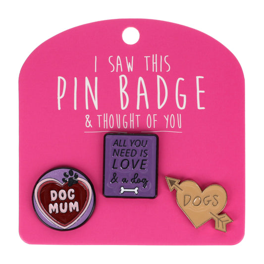 Dog Mum Pin Badges
