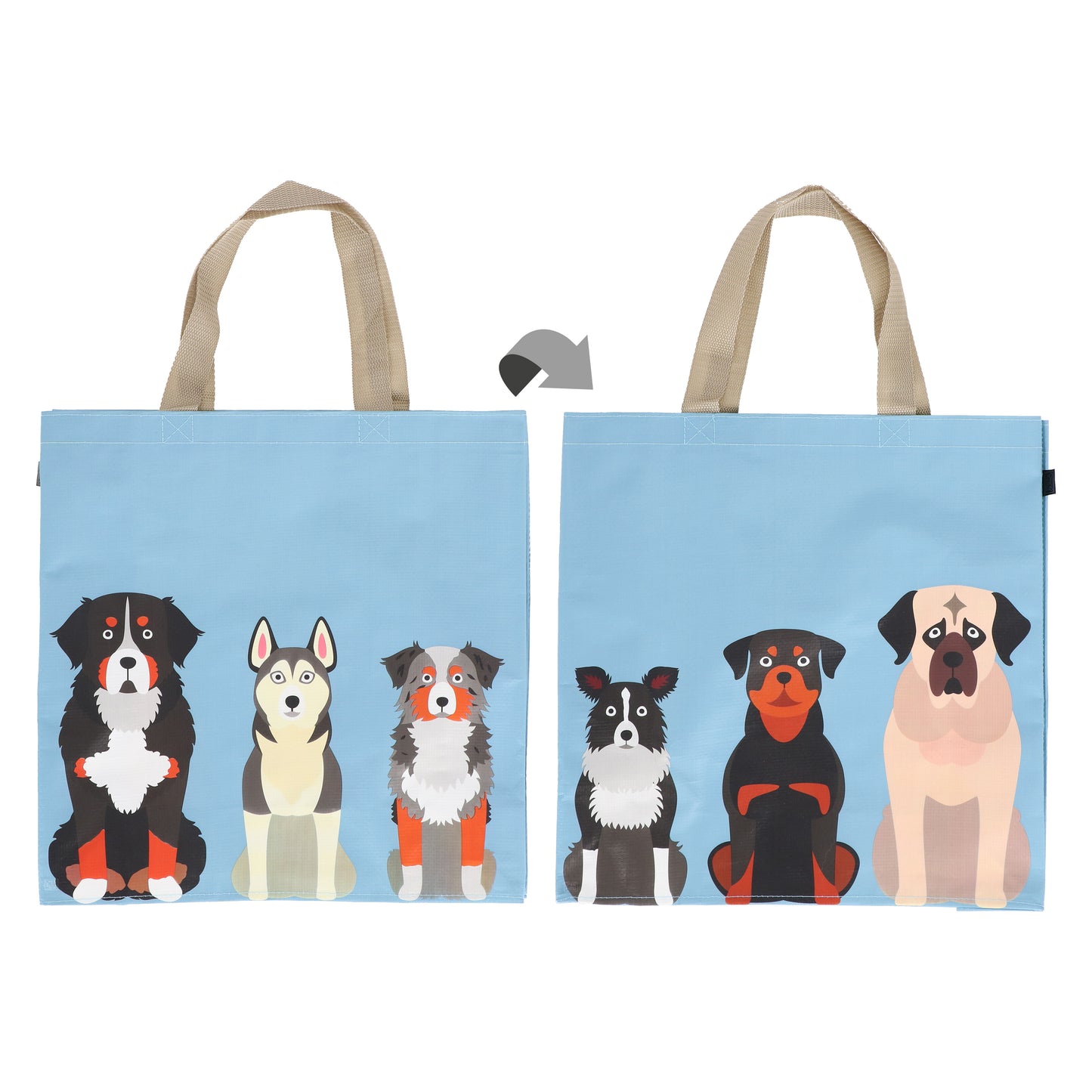 Fallen Fruits Dogs Blue Bag