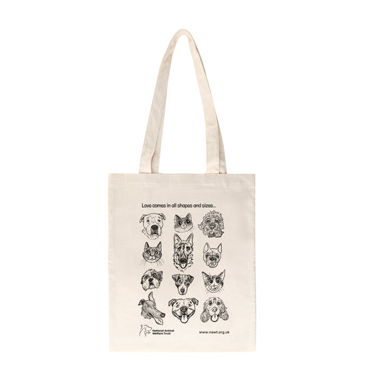 NAWT Doodle Design Cotton Shopping Bag