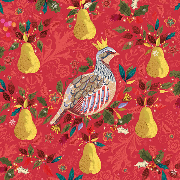 Christmas Cards Pack of 10 - Golden Pears