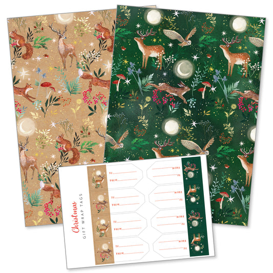 Christmas wrap -Festive Woodland (Enchanted Christmas)