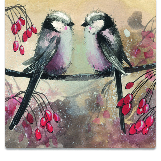 Garden Birds Greeting Card - by Alex Clark