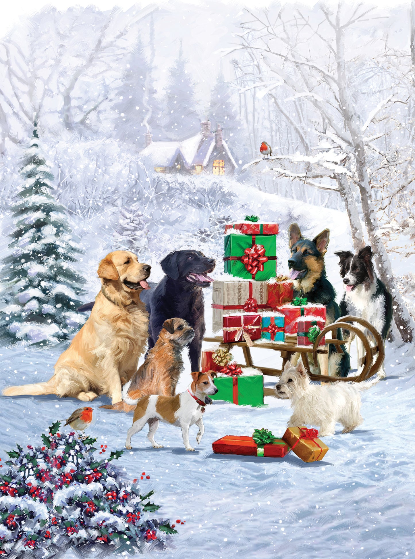 Christmas Cards Pack of 10 - Santas Treats